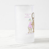 Amerikanische Oma oben die ganze Nacht gerade Mattglas Bierglas (Mittel)