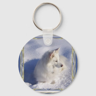 Amerikanische Ornament-Rahmen Schlüsselanhänger