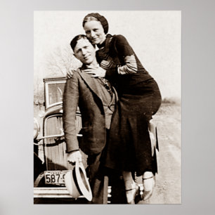 Amerikanische Outlaws Bonnie & Clyde The Barrow Ga Poster