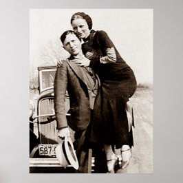 Amerikanische Outlaws Bonnie & Clyde The Barrow Ga Poster