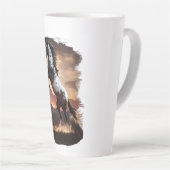 Amerikanische Paint Horching Züchtung an der sonni Milchtasse (Rechte Ecke)