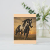 Amerikanische Paint Horse Postcard - Kangee Postkarte (Stehend Vorderseite)