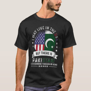 Amerikanische pakistanische Zuhause in der US Patr T-Shirt
