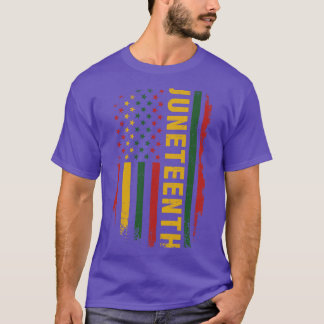 Amerikanische panafrikanische Farben für Junet T-Shirt