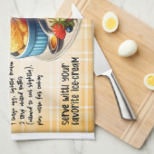 Amerikanische Pancakes Rezept Geschirrtuch (Viertel Falte)