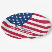 Amerikanische Pappteller (Schrägansicht)