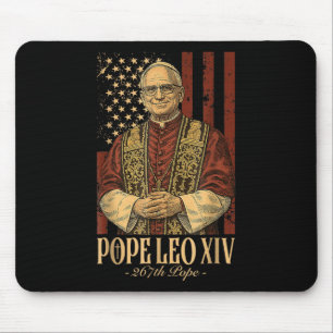 Amerikanische Papst Leo Xiv 267. Fahne Katholische Mousepad