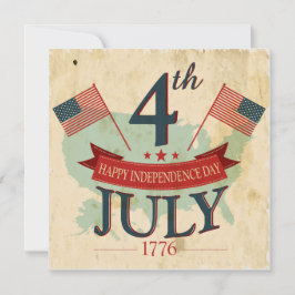 Amerikanische Party Einladungen vom 4. Juli