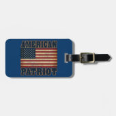 Amerikanische Patriot-Flagge Gepäckanhänger (Vorderseite horizontal)