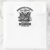 Amerikanische Patrioten 3 Quadratischer Aufkleber (Tasche)