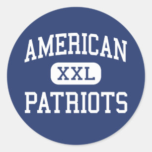 Amerikanische - Patrioten - Highschool - Miami Runder Aufkleber