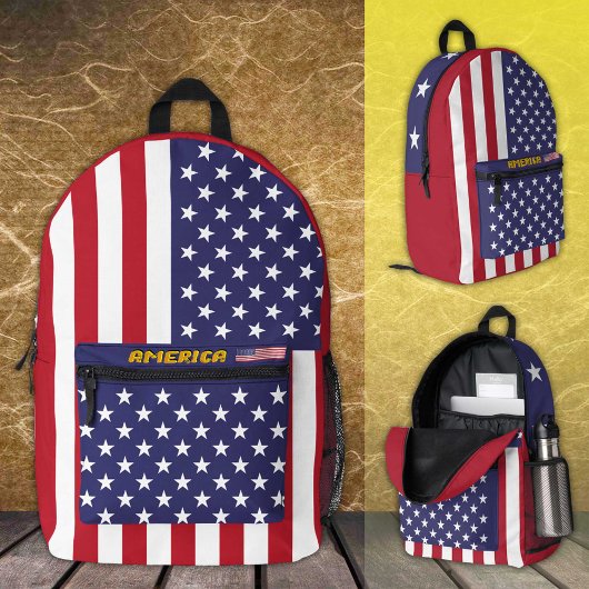 Amerikanische Patrioten, Rucksack, American Flag / Bedruckter Rucksack
