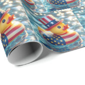Amerikanische Patriotische Gummifaust in Pool Geschenkpapier (Rolleneckpunkt)