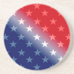 Amerikanische patriotische Rot-Blau Getränkeuntersetzer