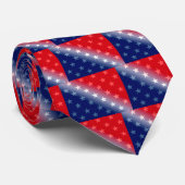 Amerikanische patriotische Rot-Blau Krawatte (Gerollt)