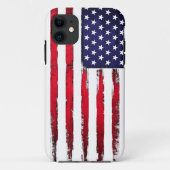 Amerikanische patriotische Schmutzflagge Case-Mate iPhone Hülle (Rückseite)