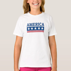 Amerikanische patriotische Typografie T-Shirt