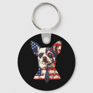 Amerikanische patriotische US-Flagge 4. Juli USA  Schlüsselanhänger