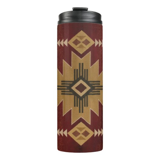 Amerikanische Pattern-Fleece Thermosbecher (Vorderseite)