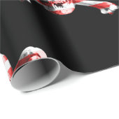 Amerikanische Piratenbrille auf schwarz Geschenkpapier (Rolleneckpunkt)