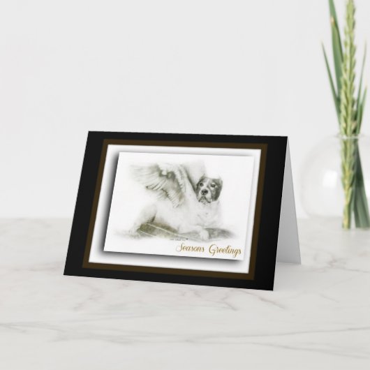 Amerikanische Pitbull Terrier Feiertagskarte (Vorderseite)