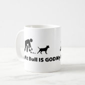 Amerikanische Pitbull Terrier Kaffeetasse (Vorderseite Links)