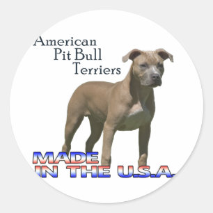 Amerikanische Pitbull-Terrier: Kleine Aufkleber