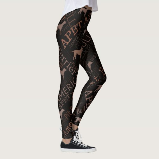 Amerikanische Pitbull Terrier Leggings (Rechts)