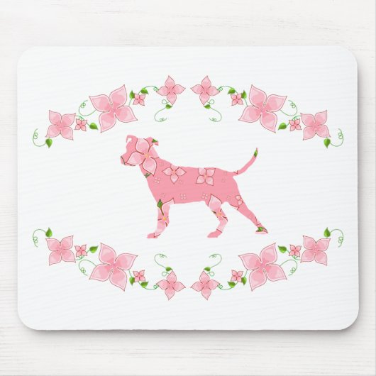 Amerikanische Pitbull Terrier Mousepad (Vorne)