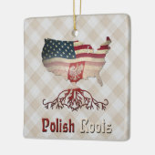 Amerikanische Polnische Wurzeln Keramikornament (Links)
