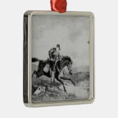 Amerikanische Pony Express Ornament Aus Metall (Rechts)