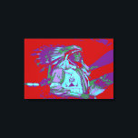 Amerikanische Pop Art Leinwanddruck<br><div class="desc">Ein Pop Kunstwerk eines Ureinwohners</div>