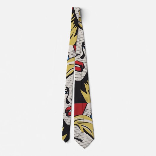 Amerikanische Pop-Kunst Krawatte (Rückseite)