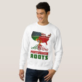 Amerikanische portugiesische Wurzeln Sweatshirt (Vorne ganz)
