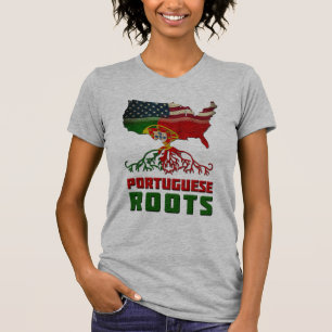 Amerikanische portugiesische Wurzeln T-Shirt