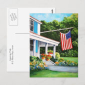 Amerikanische Postkarte (Vorne/Hinten)