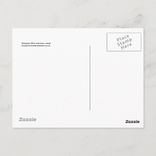 Amerikanische Postkarte (Rückseite)