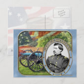 Amerikanische Postkarte für den Zivilen Krieg (Vorne/Hinten)