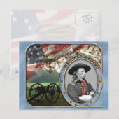 Amerikanische Postkarte für den Zivilen Krieg (Vorne/Hinten)