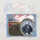 Amerikanische Postkarte für den Zivilen Krieg (Vorne/Hinten)