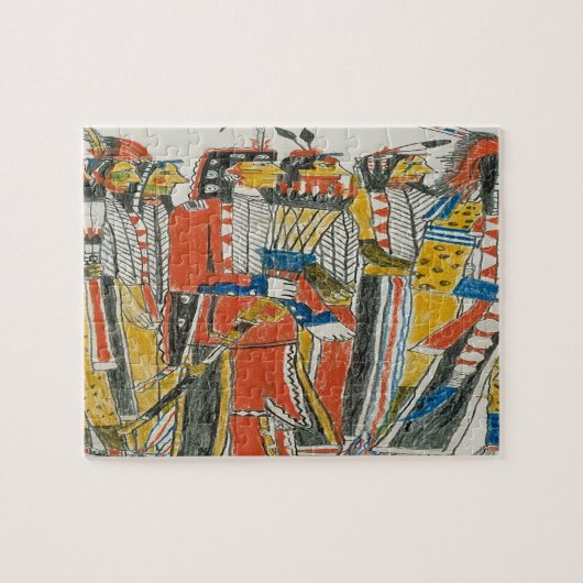 Amerikanische Pow Wow Tänzer Puzzle (Horizontal)