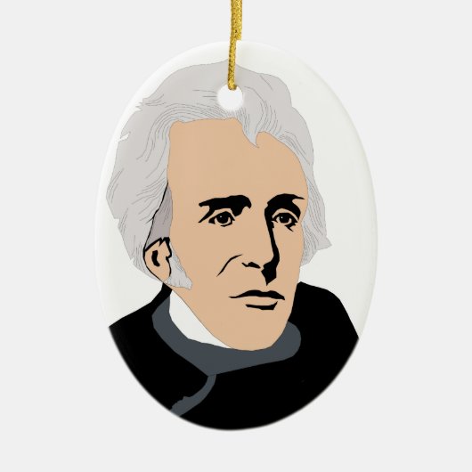 Amerikanische Präsidenten: Andrew Jackson 1829 - Keramikornament (Vorne)