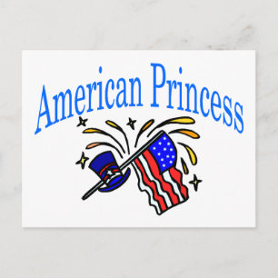 Amerikanische Prinzessin Postkarte