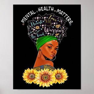 Amerikanische psychische Gesundheitsprobleme Warri Poster