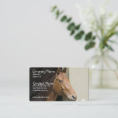 Amerikanische Quarterhorse-Visitenkarte Visitenkarte (Stehend Vorderseite)