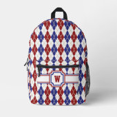 Amerikanische Raute Bedruckter Rucksack (Vorderseite)