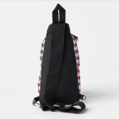 Amerikanische Raute Crossbody Bag (Rückseite)