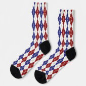 Amerikanische Raute Socken (Linkes Detail)