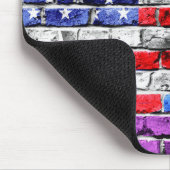 Amerikanische Regenbogen-Flagge Mousepad (Ecke)