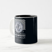 Amerikanische Revolution Alexander Hamilton Zweifarbige Tasse (Vorderseite Links)